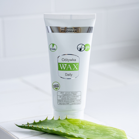 Odżywka nawilżająca do włosów cienkich niefarbowanych z kolagenem WAX DAILY 200ml