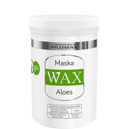 Maska nawilżająca do włosów cienkich lub przetłuszczających się WAX ALOES 480ml