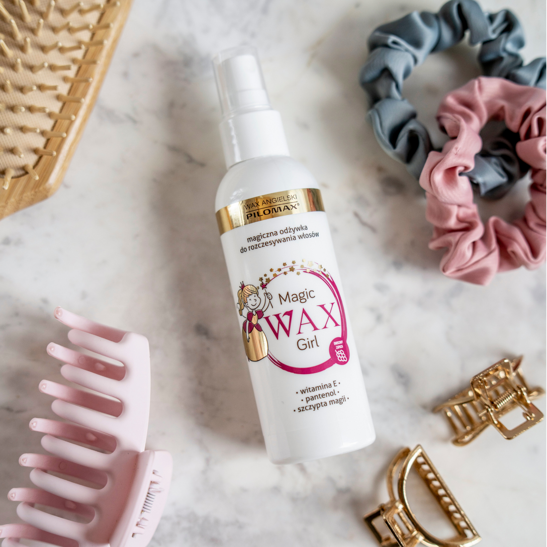 Odżywka w sprayu do rozczesywania włosów dla dziewczynek WAX MAGIC 200ml