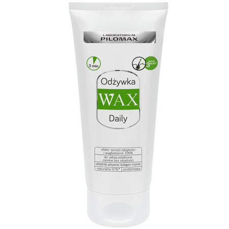 Odżywka nawilżająca do włosów cienkich niefarbowanych z kolagenem WAX DAILY 200ml
