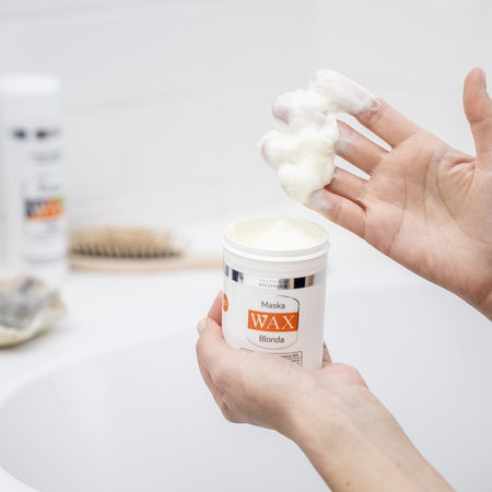 Maska nawilżająca na wypadanie do włosów blond, niefarbowanych WAX BLONDA 240ml